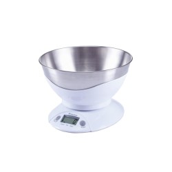 Kitchen Scale With Detachable Bowl - White