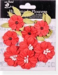 Fiorella Paper Flowers - Garden Red 10 Pieces