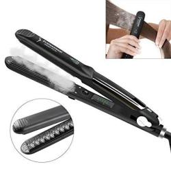 Professional Argan Oil Steam Hair Straightener Flat Iron Injection Painting 450F Straightening Irons Hair Care Styling Tools