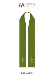 Ihs In Cross With Wheat - Stole In All Liturgical Colours