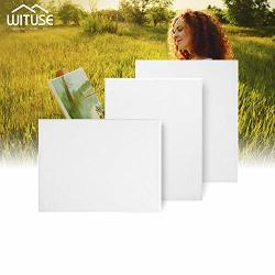 White Blank Canvas Panel Boards For Painting Acid Free Cotton Canvas Panel Boards 16 X 20 Inch Professional Artist Quality Canvas Boards