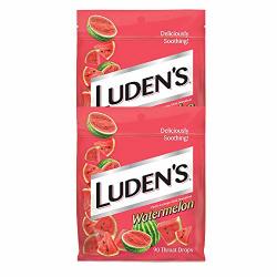 Luden's Watermelon Throat Drops Deliciously Soothing 90 Drops 2 Bags