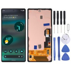 Original Lcd Screen For Google Pixel 6A GX7AS GB62Z G1AZG Digitizer Full Assembly With Frame Black