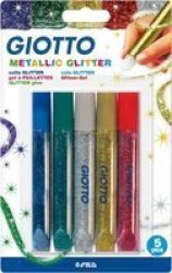 Metallic Glitter Glue 10.5ML X 5 - In Blister Pack