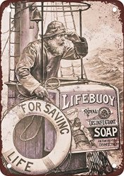 1903 Lifebuoy Soap Vintage Look Reproduction Metal Tin Sign 8X12 Inches