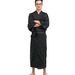 Japanese Men's Traditional Kimono Yukata Haori Hakama Obi Hanger Telescopic