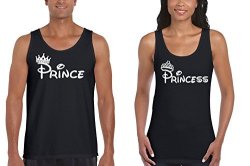 Disney Prince And Princess Couples Matching Tank Tops M Bla.m W Bla.m