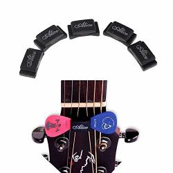 Imelod Pick Holder For Guitar Bass Ukulele Multi Packaged 5PCS Per Package Rubber Pick Holder Fix On Headstock Between String 3 & 4 D & G