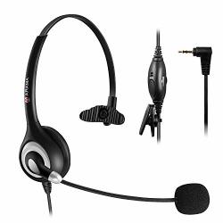 Cordless Phone Headset Mono 2.5MM Telephone Headset With Noise Canceling MIC For Panasonic KX-TG6071B KX-TG6072B KX-TG6073B KX-TG6074B Cisco Call Center Home Office A600CP