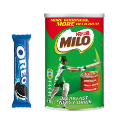 1 X Oreo Cookies - 30 X 133G & 1KG Milo