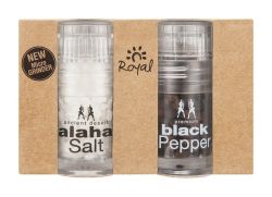 Kalahari Desert Salt And Pepper Micro Grinder Duo Gift Set Box Of 14