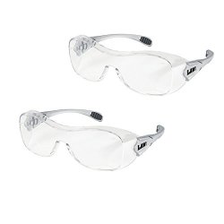 Crews OG110AF Law Over The Glass Polycarbonate Clear Anti-fog Lens Safety Glasses 2 Pair