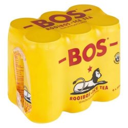 BOS Lemon Rooi Ice Tea 300ML X 6