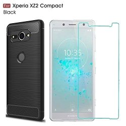 Oen Sony Xperia XZ2 Compact Case With Sony Xperia XZ2 Compact Screen Protector. Mylb 2 In 1 Fashion Soft Tpu Shockproof Case With Sony Xperia