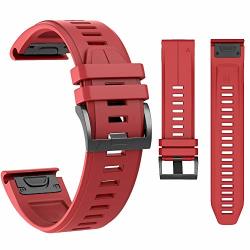 Mcxgl Replacement For Garmin Fenix 5X Strap Sport Silicone Watch Bands Fenix 5X Plus fenix 5X Fenix 3 Fenix 3 Hr