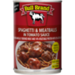 Bull Brand Spaghetti & Meatballs In Tomato Sauce Can 400G
