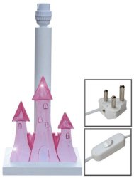 Pink Princess Castle Lamp Base