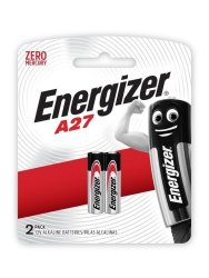 Energizer Miniature Alkaline A27 Battery BP2