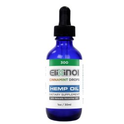 Elixinol Drops - 300MG Cbd Liquid - Cinnamint Not For Vaping