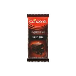 Canderel 0% Added Sugar Simply Dark Chocolate Slab 100G