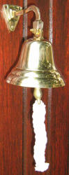 Ship Bell Bar Solid Brass Bar Or Ships Bell. 10cm Nb1