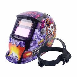 Welding Helmet Auto Darkening Welding Helmet Mask Welders Arc Tig Mig Grinding Solar Powered