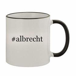 Albrecht - 11OZ Ceramic Colored Rim & Handle Coffee Mug Black