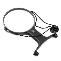 Carson Optical Magnishine LED Lighted 2X Power Hands-free Magnifier HF-66