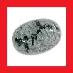 Snowflake Obsidian - Oval Cabochon - 0.89CTS