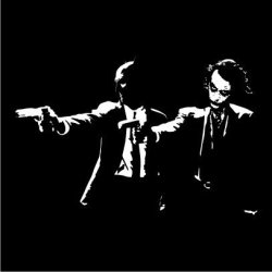 Pulp Fiction Batman Joker Men's T-Shirt - Black Xxx-large