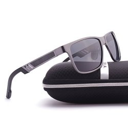 Elitera Aluminum Magnesium Polarized Men Sunglasses Sports Driving Goggle Eyewear E6560 Gray&gray 58
