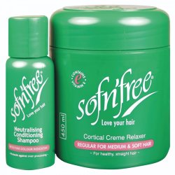 Sofn Free Crme Relaxer 450ml + Shampoo Regular 60ml