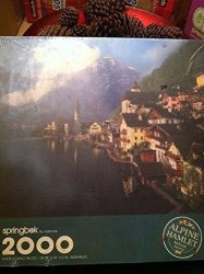 2000 Piece Springbok Puzzle Alpine Hamlet Hallstatt Austria