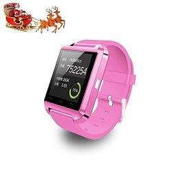 Bluetooth U8 Smart Wrist Watch Phone Mate With Iphone Android Samsung Htc Lg Pink