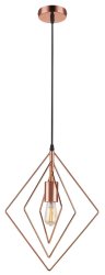 Copper Metal Pendant -1 X 60W 11W Es Not Included