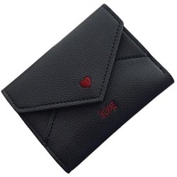Love Heart Wallet Black
