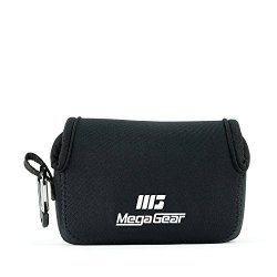 Megagear 'ultra Light' Neoprene Camera Case Bag With Carabiner For Canon Powershot G7X Canon Powershot G7 X Mark II Cameras Black