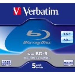 Verbatim Hard Coated 2x Mini BD-R 5 Pack In Jewel Cases
