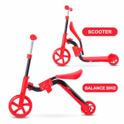 4AKID 2 In 1 Kids Scooter Bike - Pink