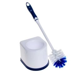 Toilet Brush Set - Classic Design - Blue & White - 5 Pack