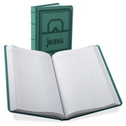 66-500-J Boorum & Pease Canvas Journal Books - 500 Sheet S - Thread Sewn - 12.12" X 7.62" Sheet Size - White - 1 Each