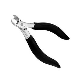 Stainless Steel Nail Clippers For Thick Nails Or Nail Fungus Treatment Ingrown Toenail Clipper For Thick Toenails Toe Nail Nippers With Non-slip Handle Black