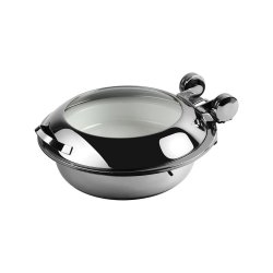 Bce: Chafer Induction Round Smart W With Glass Lid - 18 10 S steel 440MM X 490MM X 195MM 6.5LT - Sku: CIR2065