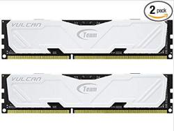 TEAM 8GB 2 X 4GB Vulcan DDR3 PC3-12800 1600MHZ Desktop Memory Model TLWED38G1600HC9DC01
