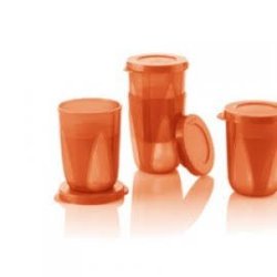 Tupperware Outdoor Dining Tumblers 330ML X 4 With Seals