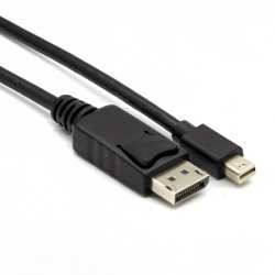 GIZZU MINI Dp To Dp 4K 30HZ|4K 60HZ 1.8M Thunderbolt 2 Compatible Cable - Black
