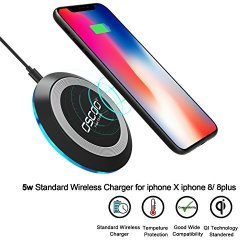 Samsung Fast Wireless Charger Oscoo Qi Wireless Charger For Iphone X Iphone 8 8 Plus Samsung Note 8 S8 S8 Plus Nokia 8 Note 5 S6 EDGE+ S6 S6