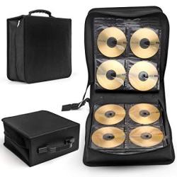 Cd DVD Carrying Case 288 Capacity Disc Blu-ray Storage Box Organizer Holder Album Container Wallet Solution Page Sleeves Binder Portable In Black