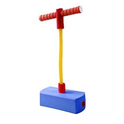 Wenjia Pogo Sticks Comfortable And Durable Pogo Hopper Fun And Safe Jumping Stick Nice Quality Materials Sweat-absorbing And Non-slip Kids Outdoor Activities Color : Blue+sound