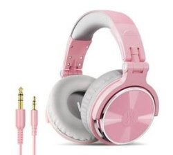 PRO10 Wired Studio & Dj Headphones - Pink Grey